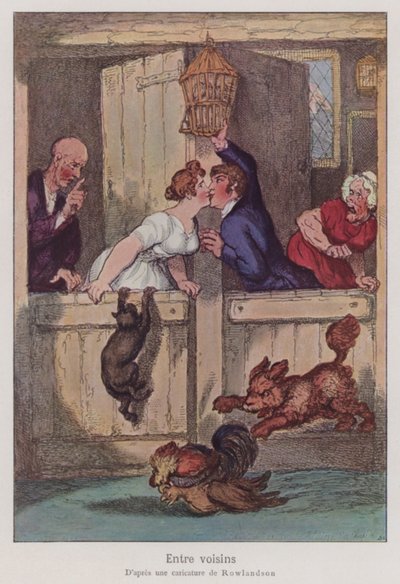 Rinfresco tra vicini da Thomas after Rowlandson